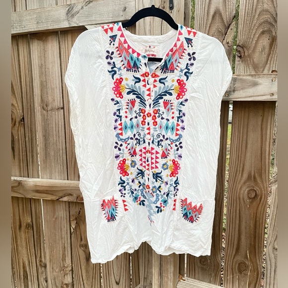 Johnny Was Tops - Johnny Was Embroidered Blouse